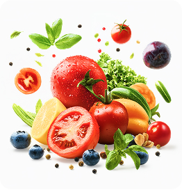 Свіжі овочі та зелень